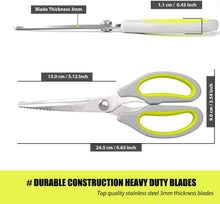 Load image into Gallery viewer, KUNIFU 9.65 Inch BBQ Scissors