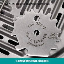 Load image into Gallery viewer, KUNIFU BBQ Grill Scraper for Griddle, Grill Grate Gadgets Cleaner, Kitchen Gadgets, Grill Camping Accessories, Ideal Gifts for Stocking Stuffers