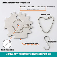 Load image into Gallery viewer, KUNIFU BBQ Grill Scraper for Griddle, Grill Grate Gadgets Cleaner, Kitchen Gadgets, Grill Camping Accessories, Ideal Gifts for Stocking Stuffers