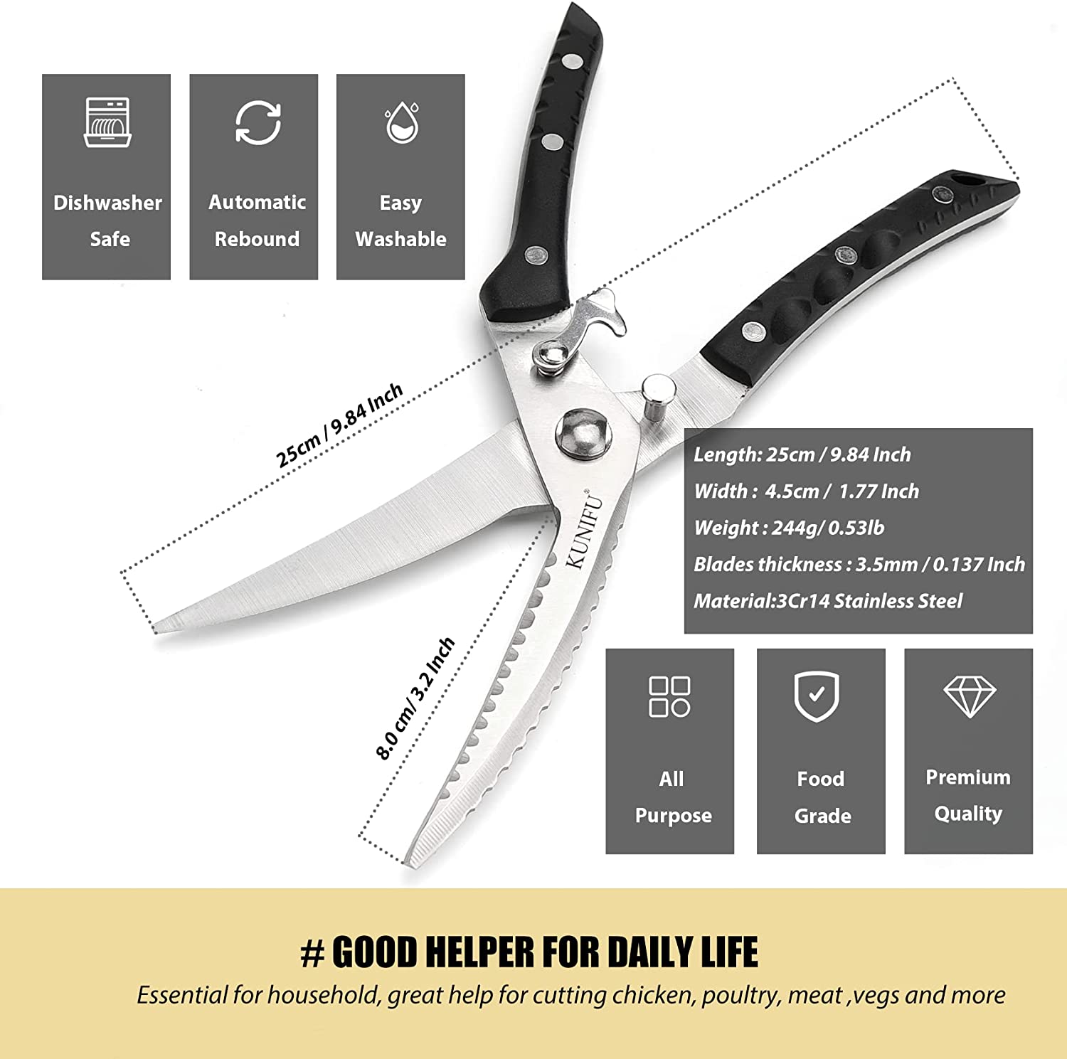 Poultry Shears - Stainless Steel – Bear Paw Distribution