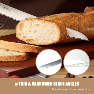 KUNIFU Serrated Bread Knife